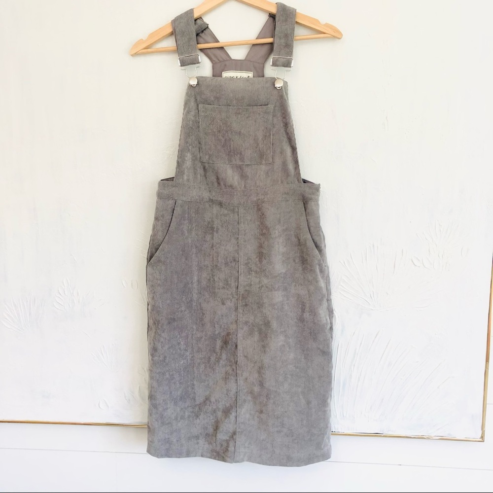Piper & Scoot Grey Olivia Corduroy Jumper - Women's XS